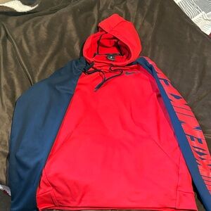 Nike Red and Navy Hoodie